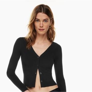 Aritzia Wilfred Adore Cardigan in Black (size XXS)